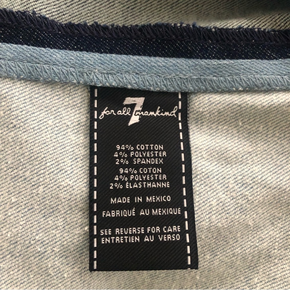 7 For All Mankind Patchwork A Line Dress In Patchwork Found, L NWT - Picture 10 of 10